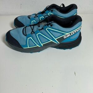 Salomon Teal and Black Trail Shoes size 3